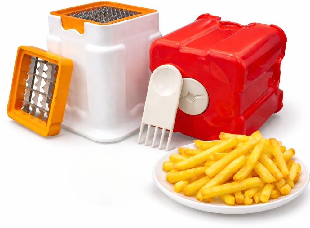 srinfotechs by ecom Manual Potato French Fry Cutter Electric Vegetable & Fruit Chopper-picture-10