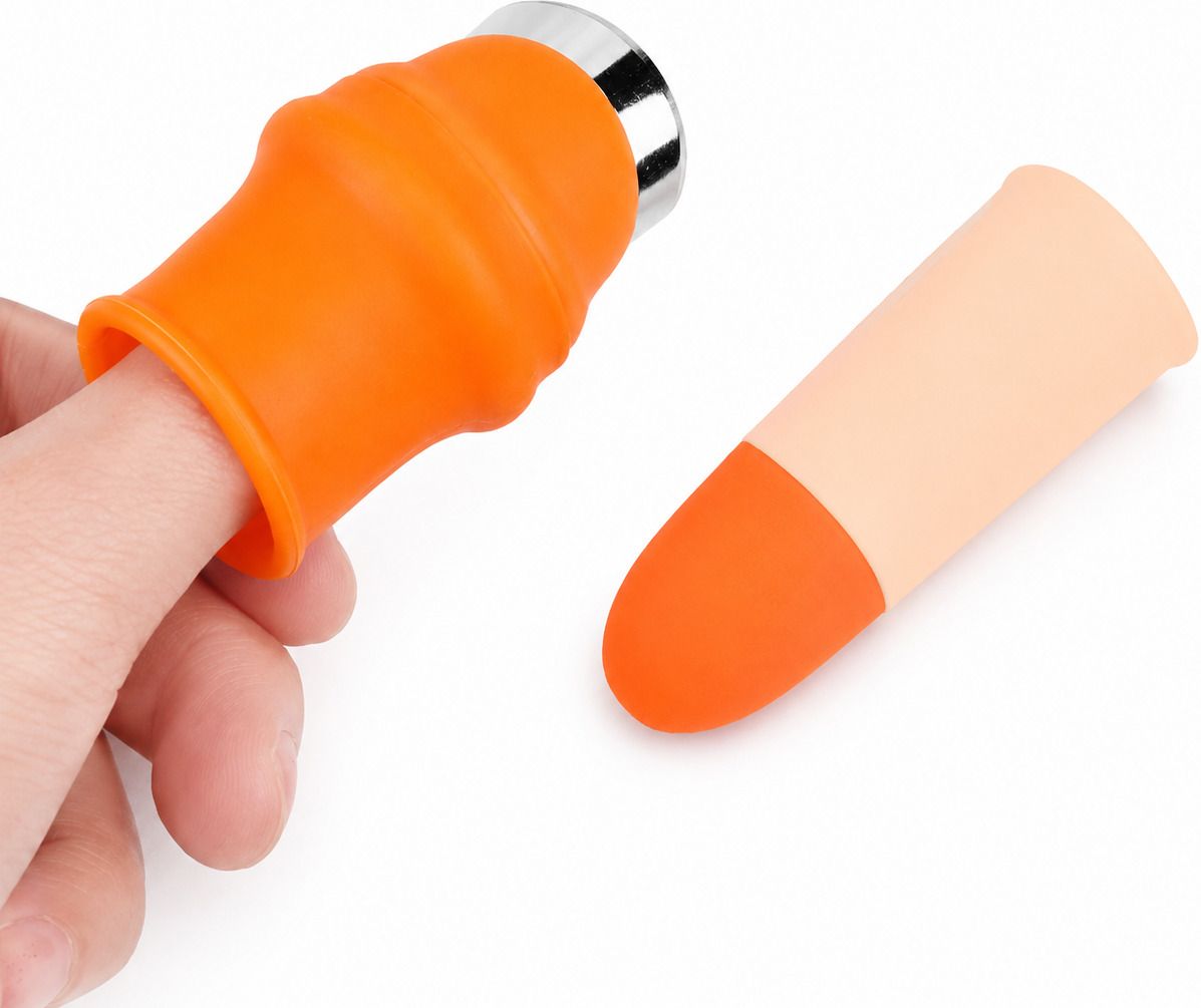 Finger-Mounted Vegetable Cutter with Protective Silicone Cover Electric Vegetable & Fruit Chopper-image-11