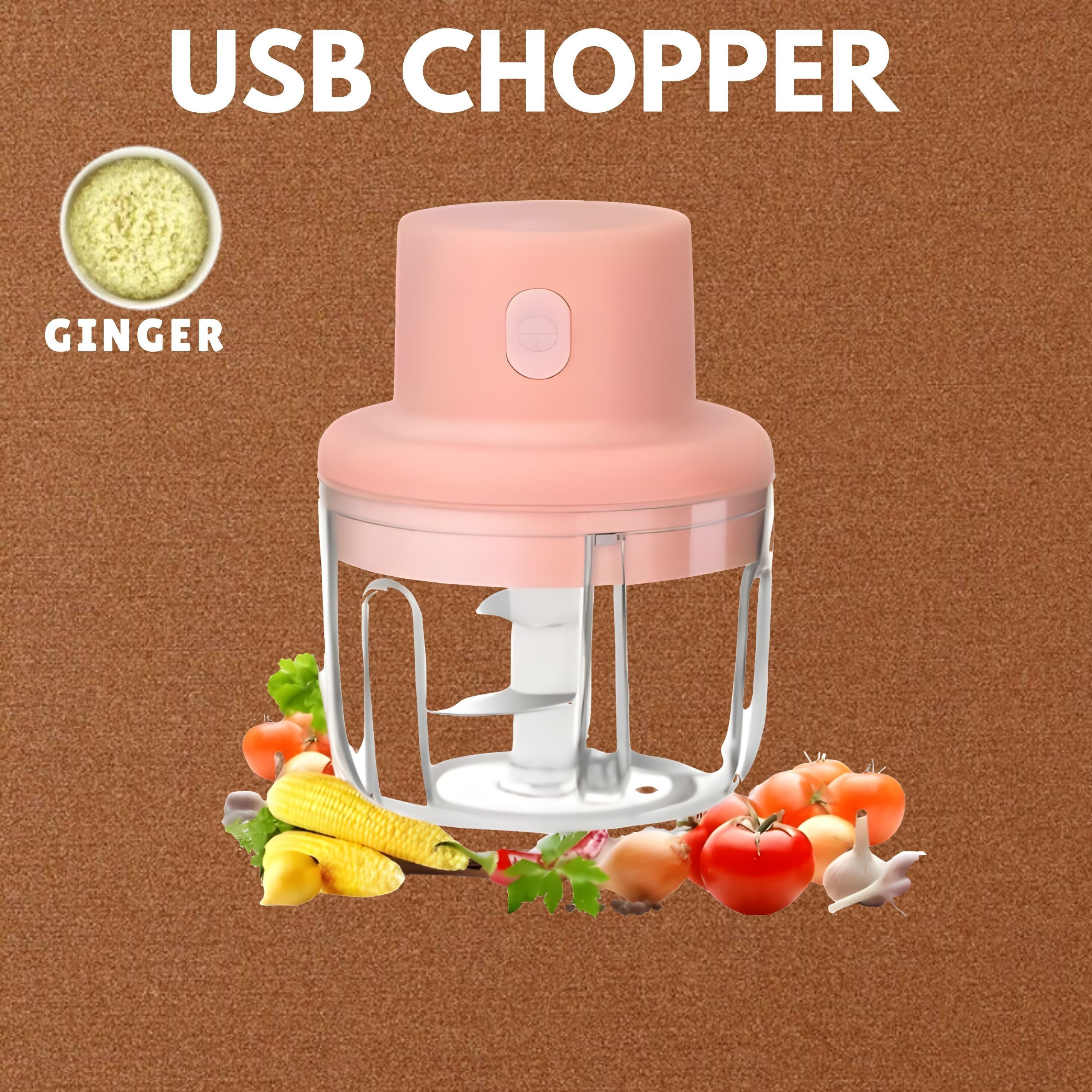 N01-Rechargeable Chopper for Kitchen Vegetable & Onion Garlic G499 Electric Vegetable & Fruit Chopper-image-20