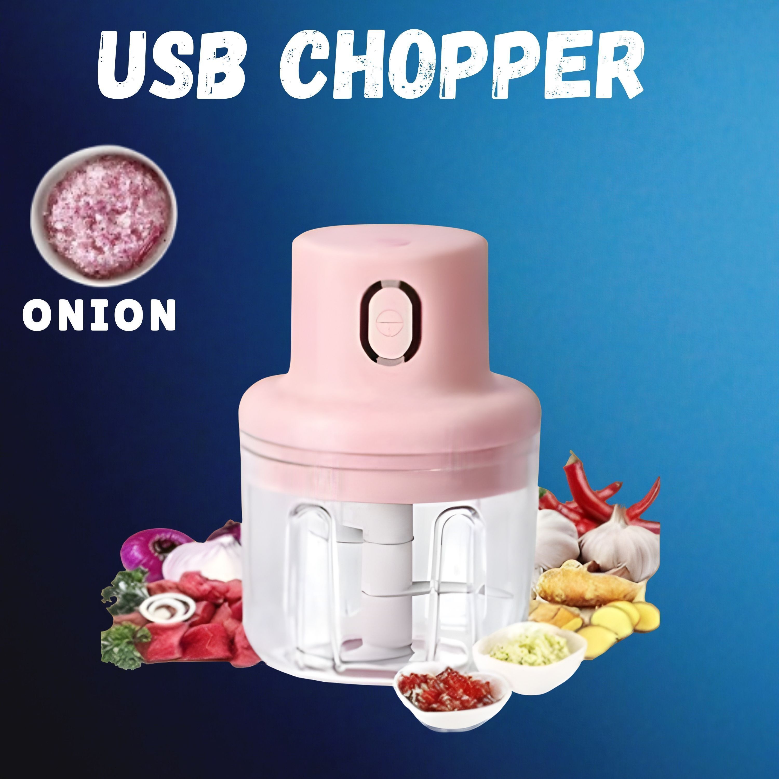 princemarkett N01-Chopper Portable Electric Food Chopper Mini Kitchen Tool for Meal xz38 Electric Vegetable & Fruit Chopper-picture-12