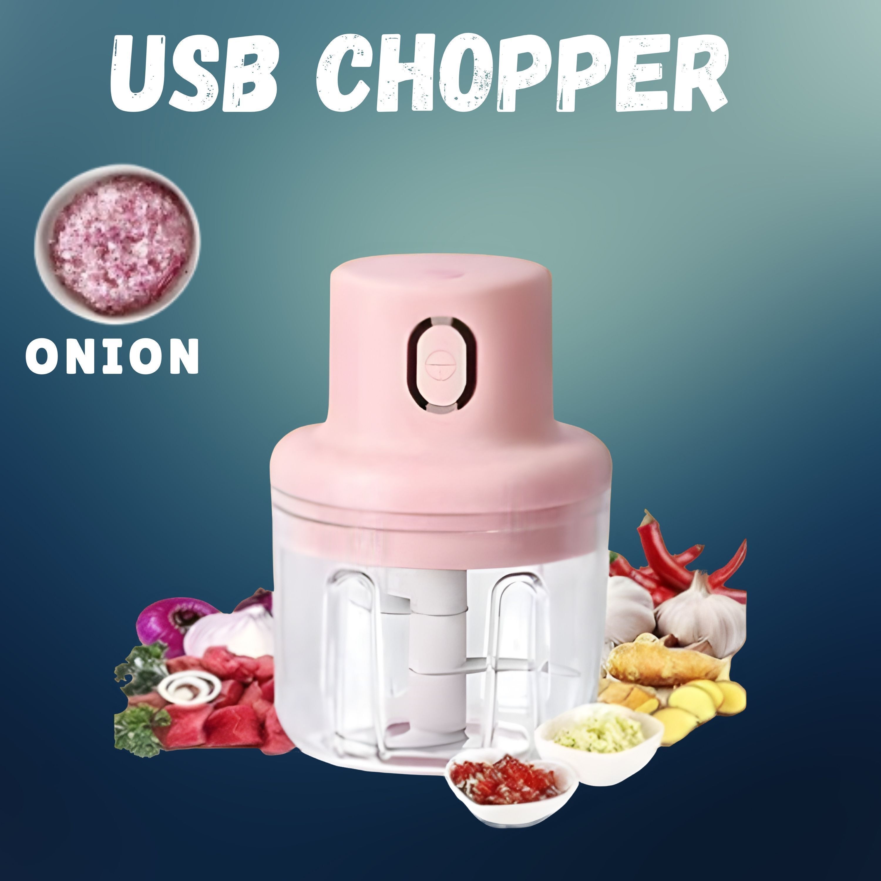 princemarkett N01-Chopper Portable Electric Food Chopper Mini Kitchen Tool for Meal xz261 Electric Vegetable & Fruit Chopper-picture-17