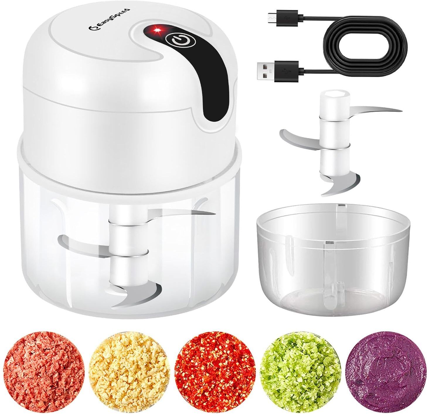 ryshopestore Mini Chopper Electric Vegetable & Fruit Chopper-picture-11