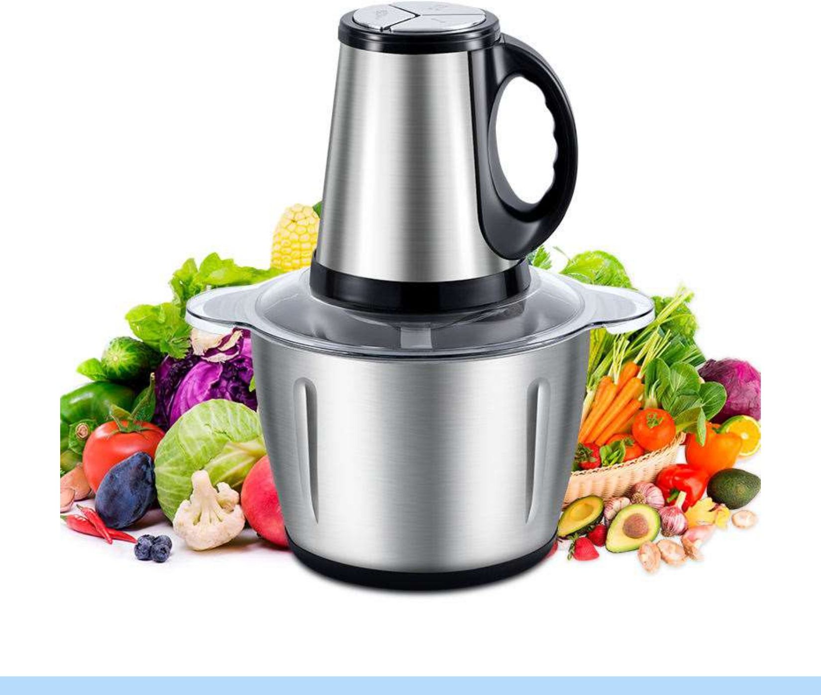 v21 InstaChop ProMax Stainless Steel Electric Vegetable Chopperabc77 Electric Vegetable & Fruit Chopper-picture-25