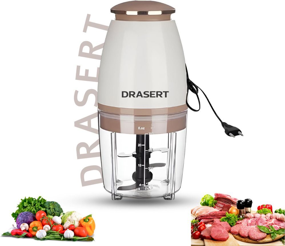Drasert Electric Mini Food Processor Blenders Mixers Grinder Chopper Electric Vegetable & Fruit Chopper-image-13