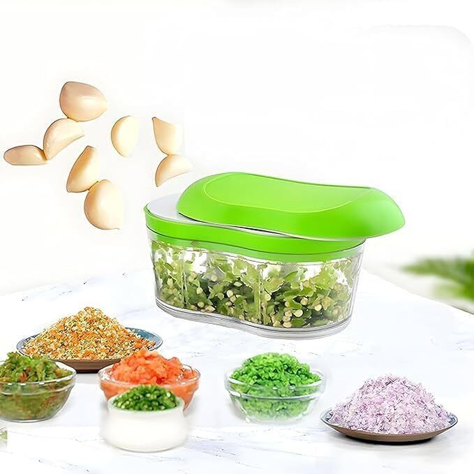 kytaste Chopper with 4 Stainless Steel Blades for Effortless Electric Vegetable & Fruit Chopper-picture-32
