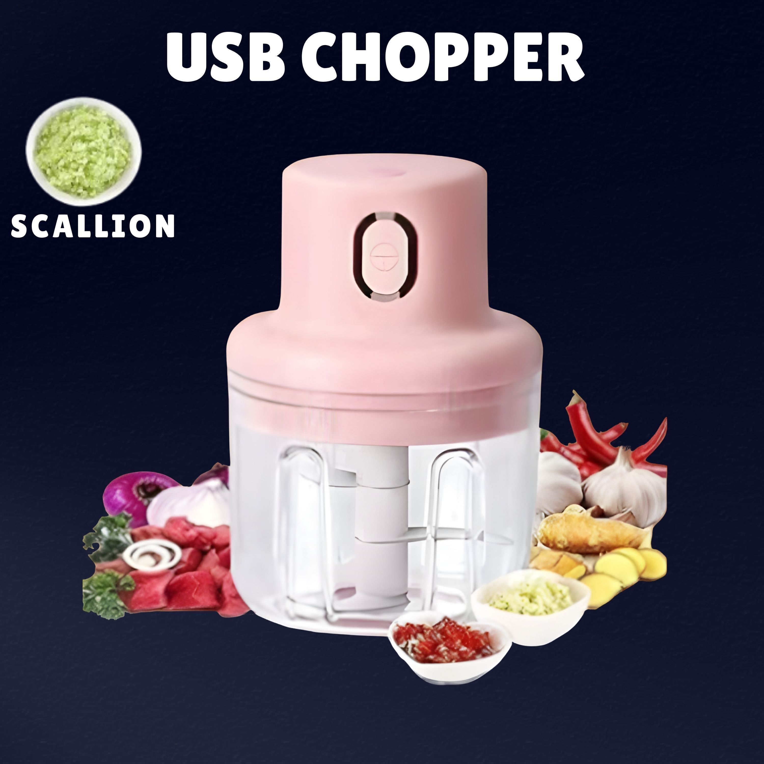 princemarkett N01-Chopper Portable Electric Food Chopper Mini Kitchen Tool for Meal xz47 Electric Vegetable & Fruit Chopper-picture-43