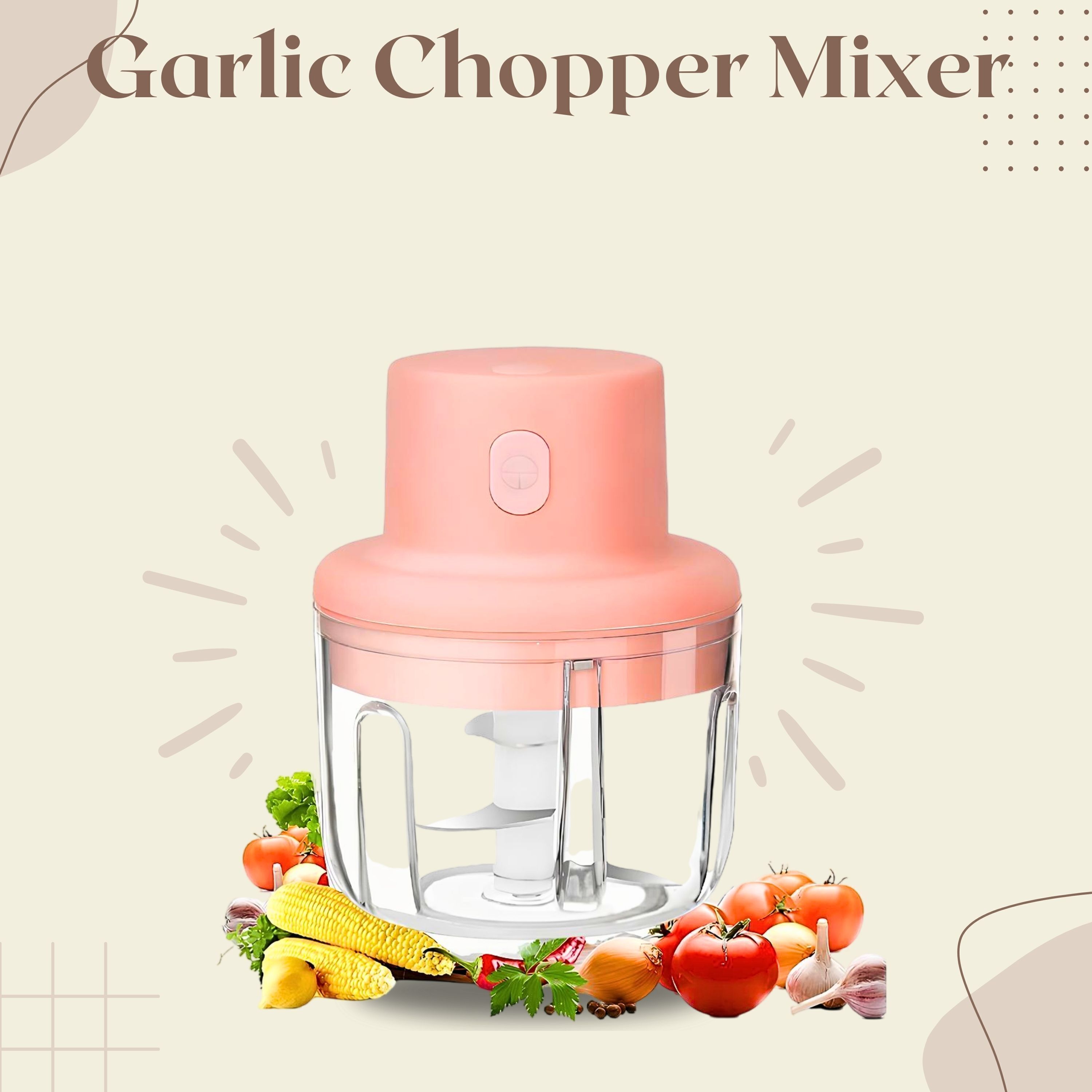 princemarkett N01-Chopper Portable Electric Food Chopper Mini Kitchen Tool for Meal xz165 Electric Vegetable & Fruit Chopper-picture-31