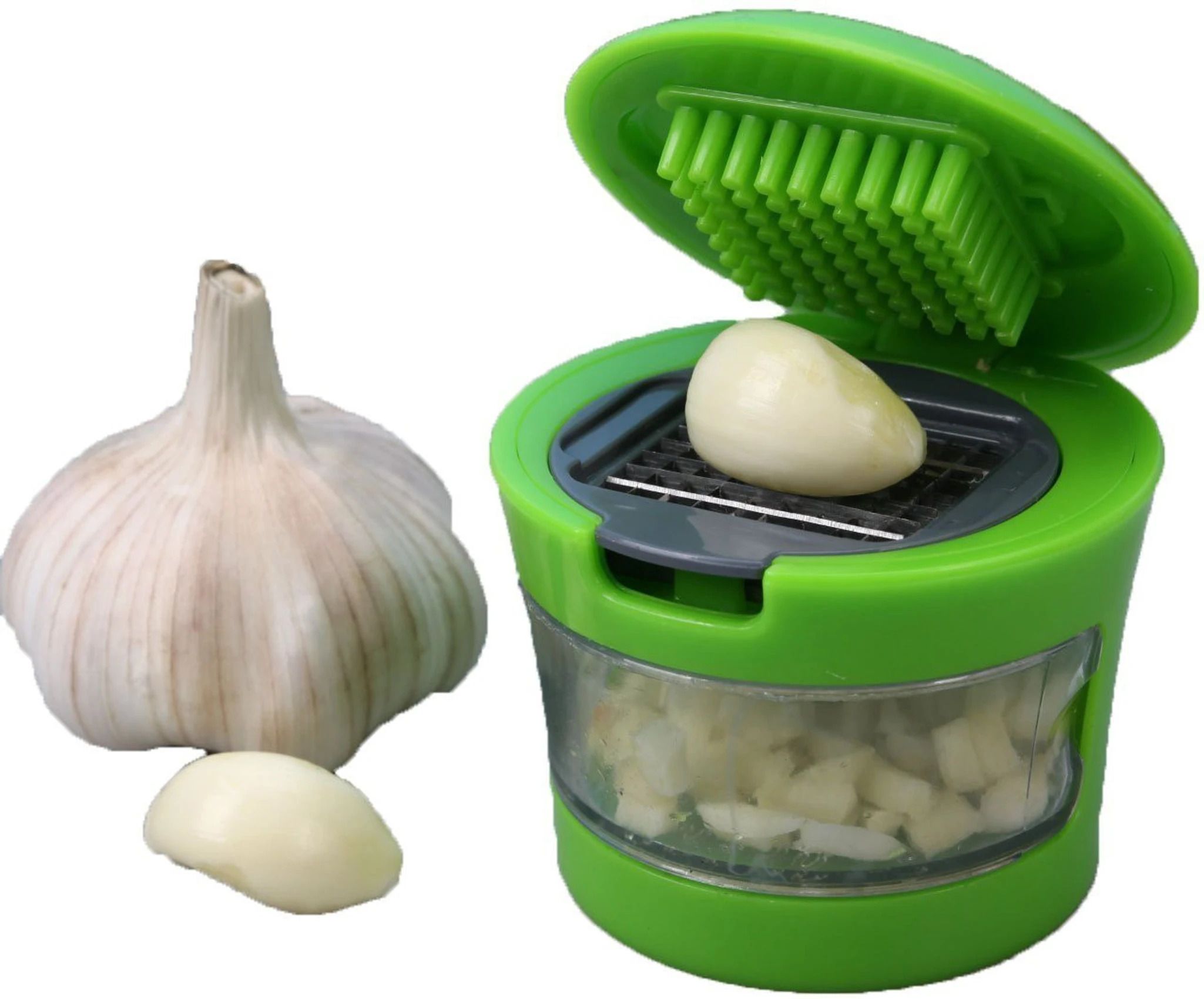 kytaste Smart Press Mini Garlic Chopper with Container Electric Vegetable & Fruit Chopper-picture-22