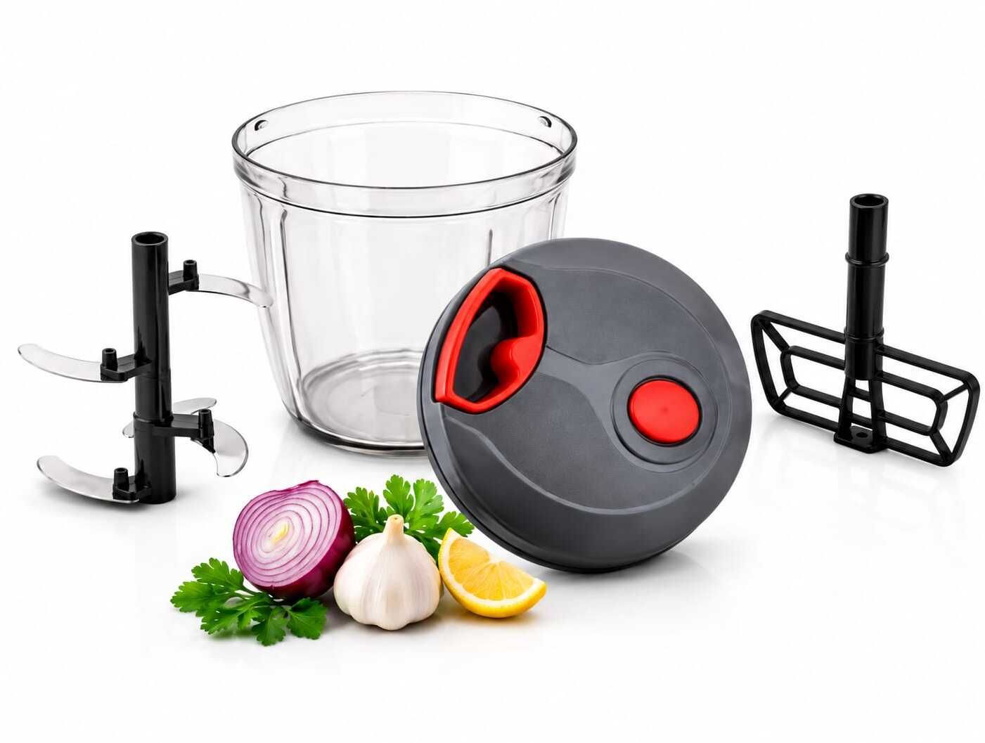 Heavy Duty 900ml Unbreakable & Cutter Vegetable & Fruit Chopper Electric Vegetable Chopper-image-30