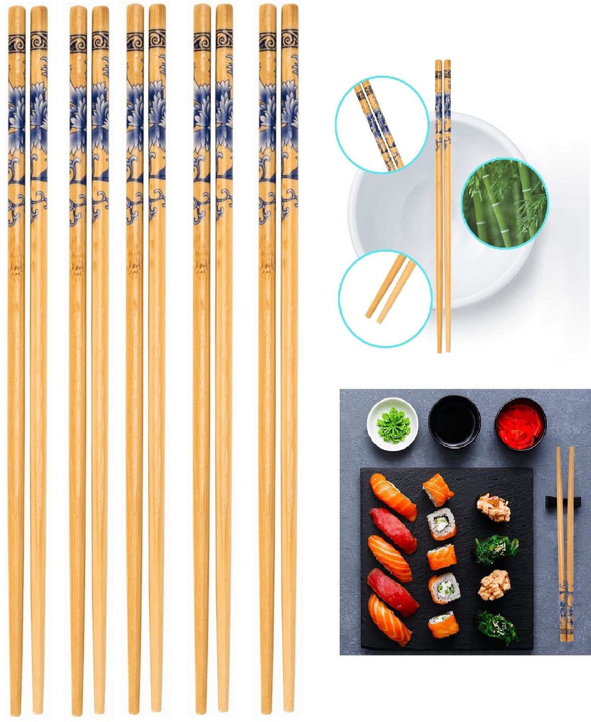 zirak Chewing, Cooking, Decorative, Eating, Training Bamboo Chinese, Japanese, Korean, Vietnamese Chopstick-picture-27