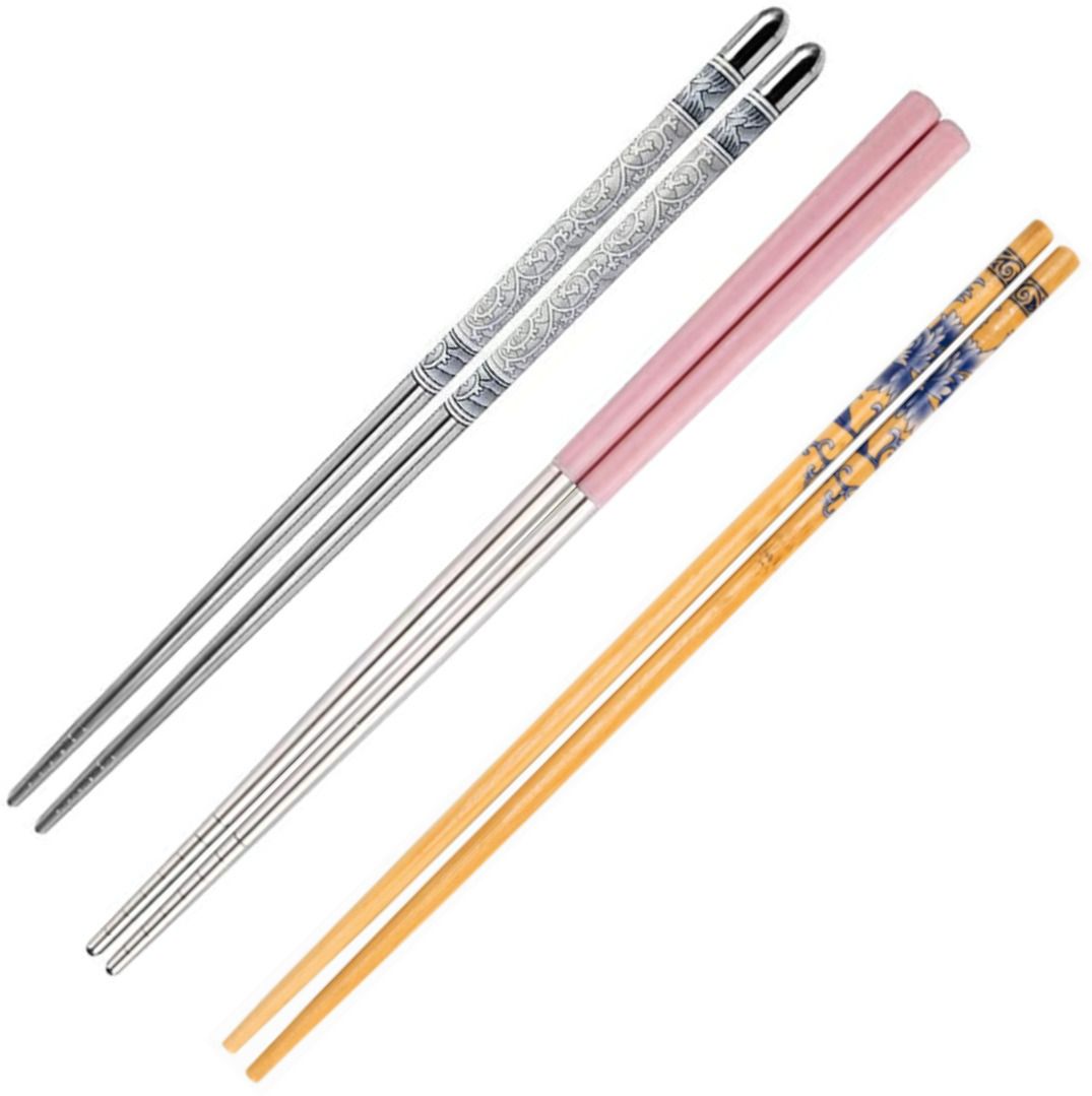 Chewing, Training, Eating, Cooking, Decorative Plastic, Stainless Steel, Bamboo Chinese, Korean, Japanese, Vietnamese Chopstick