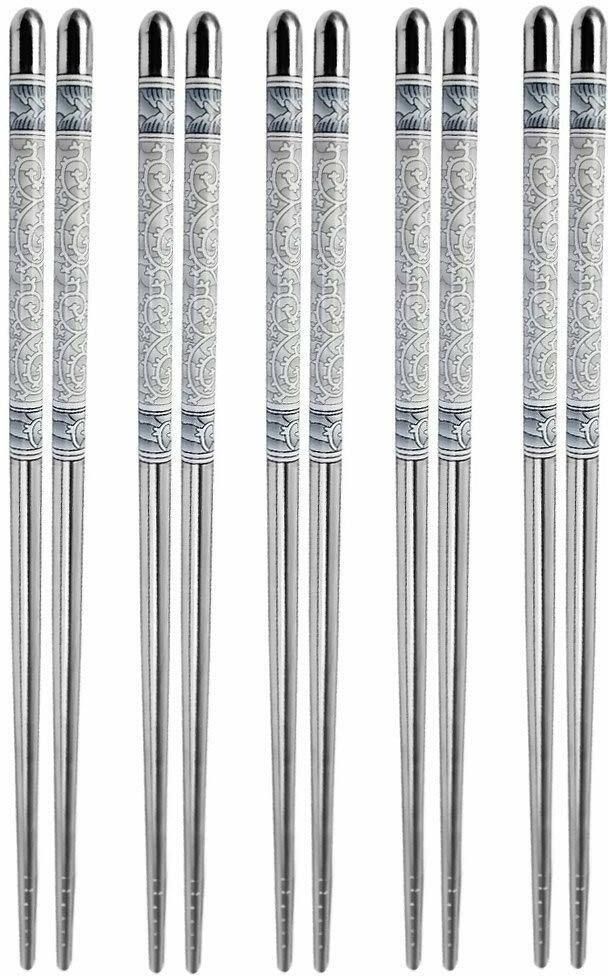 Eating, Decorative Steel Chinese, Japanese, Korean, Vietnamese Chopstick