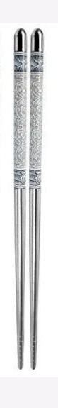 Eating, Decorative Stainless Steel Japanese, Korean, Vietnamese, Chinese Chopstick