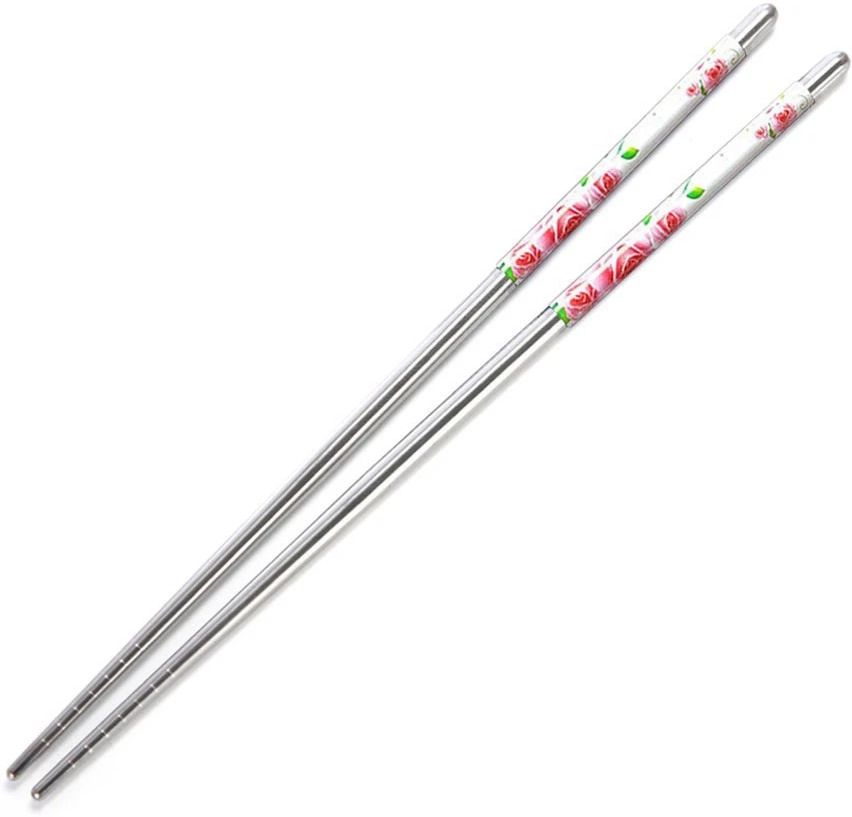 micashu Eating, Decorative Stainless Steel Japanese, Korean, Vietnamese, Chinese Chopstick-picture-13