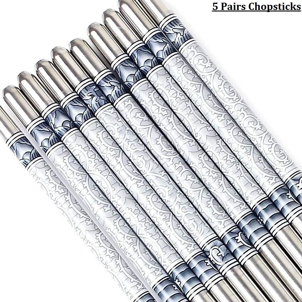 Chewing, Cooking, Decorative, Eating, Training Stainless Steel Chinese, Japanese, Korean, Vietnamese Chopstick-image-6