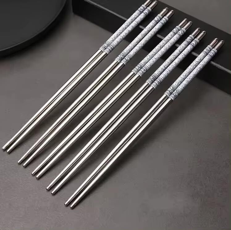nrk Chewing, Decorative, Eating, Training Stainless Steel Chinese, Japanese, Korean, Vietnamese Chopstick-picture-34