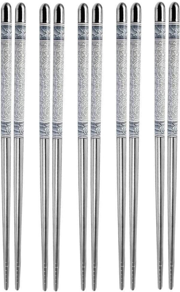 swastha hygiene Eating Steel, Stainless Steel Chinese, Japanese, Korean, Vietnamese Chopstick-picture-7