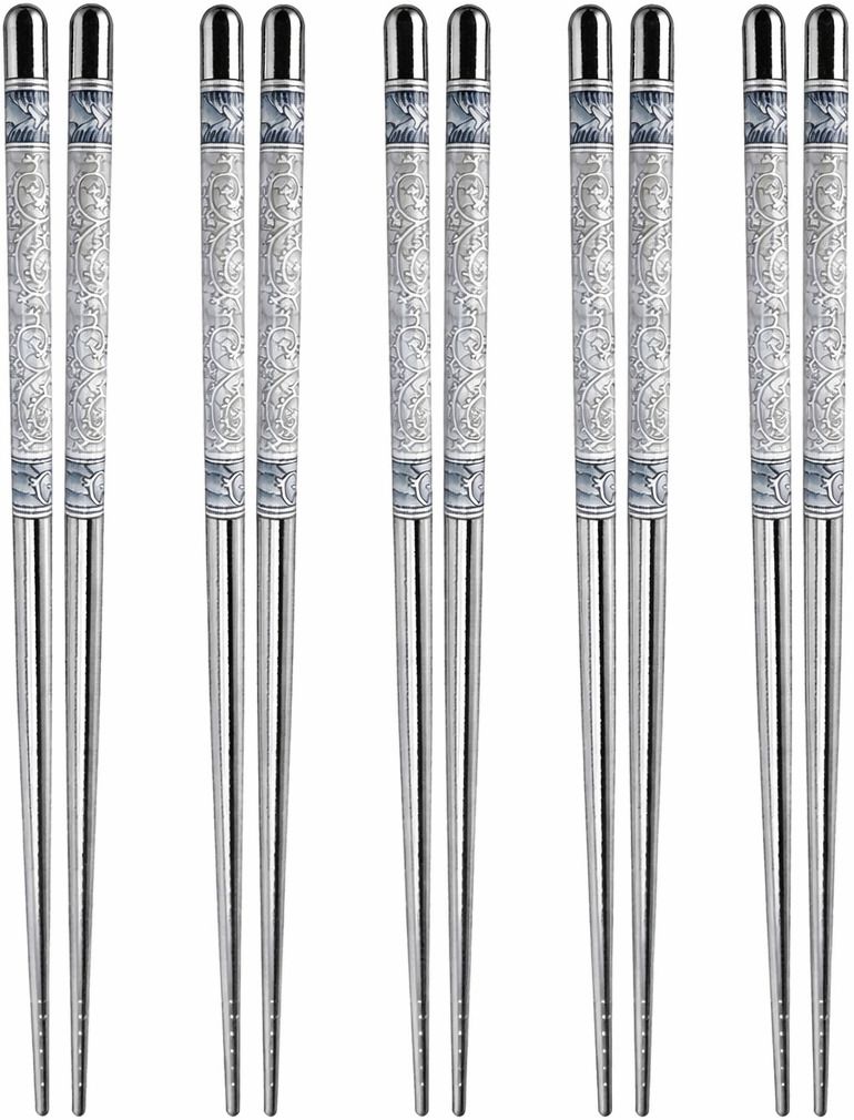 Eating Stainless Steel Chinese, Korean, Vietnamese, Japanese Chopstick-image-26