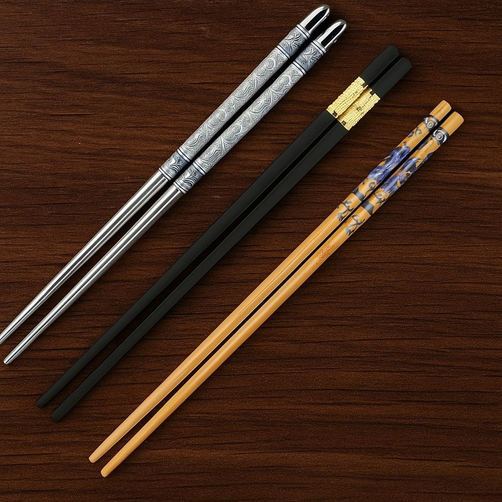 Eating, Training, Cooking, Decorative Bamboo, Stainless Steel, Plastic Chinese, Japanese, Korean, Vietnamese Chopstick