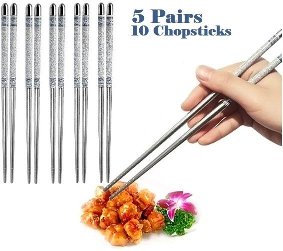 airsoft Decorative, Eating Stainless Steel Japanese, Chinese, Korean, Vietnamese Chopstick-picture-26