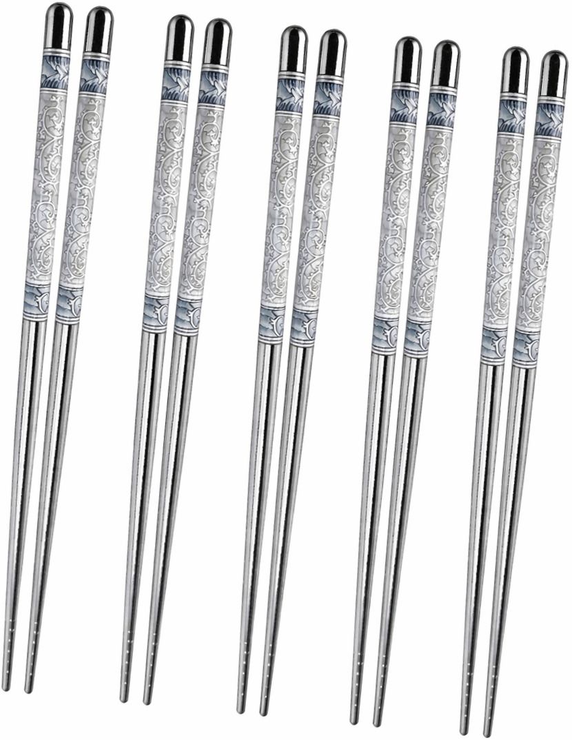 anshaura Eating Stainless Steel Chinese, Korean, Vietnamese, Japanese Chopstick-picture-45
