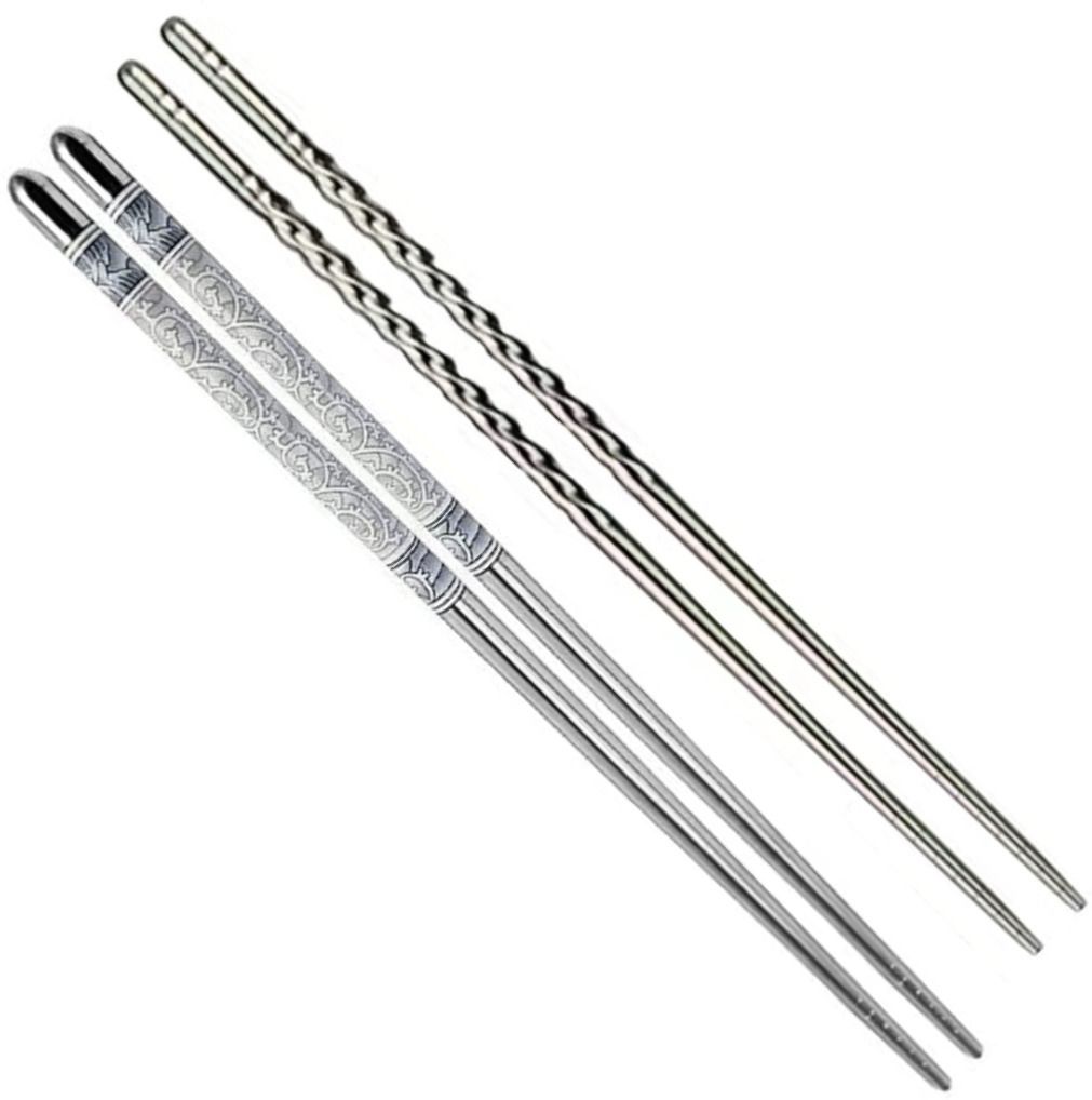Eating, Cooking, Training, Chewing, Decorative Stainless Steel Korean, Chinese, Japanese, Vietnamese Chopstick