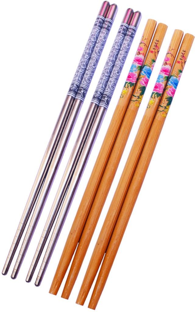 red aliens Eating Bamboo, Stainless Steel Japanese, Korean, Vietnamese, Chinese Chopstick-picture-20