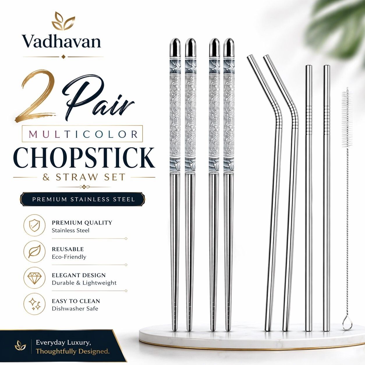 Eating Stainless Steel Chinese, Korean, Japanese Chopstick-image-19