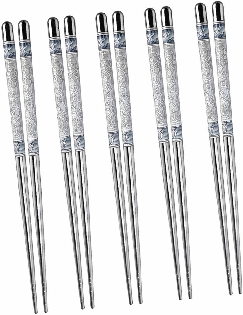 anshaura Eating Stainless Steel Chinese, Korean, Vietnamese, Japanese Chopstick-picture-28