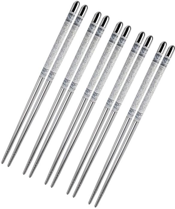 Chewing, Cooking, Decorative, Eating, Training Stainless Steel Chinese, Japanese, Korean, Vietnamese Chopstick-image-8