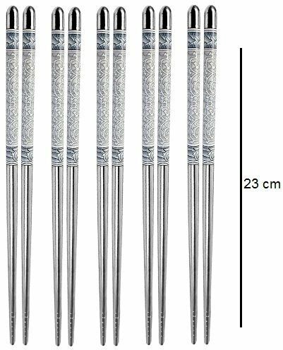 seaspirit Cooking, Eating, Decorative Stainless Steel Chinese, Korean, Japanese Chopstick-picture-47