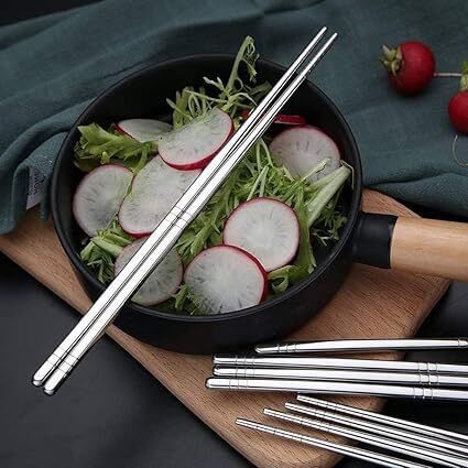 rerat Chewing, Cooking, Decorative, Eating, Training Steel Chinese, Japanese, Korean, Vietnamese Chopstick-picture-27