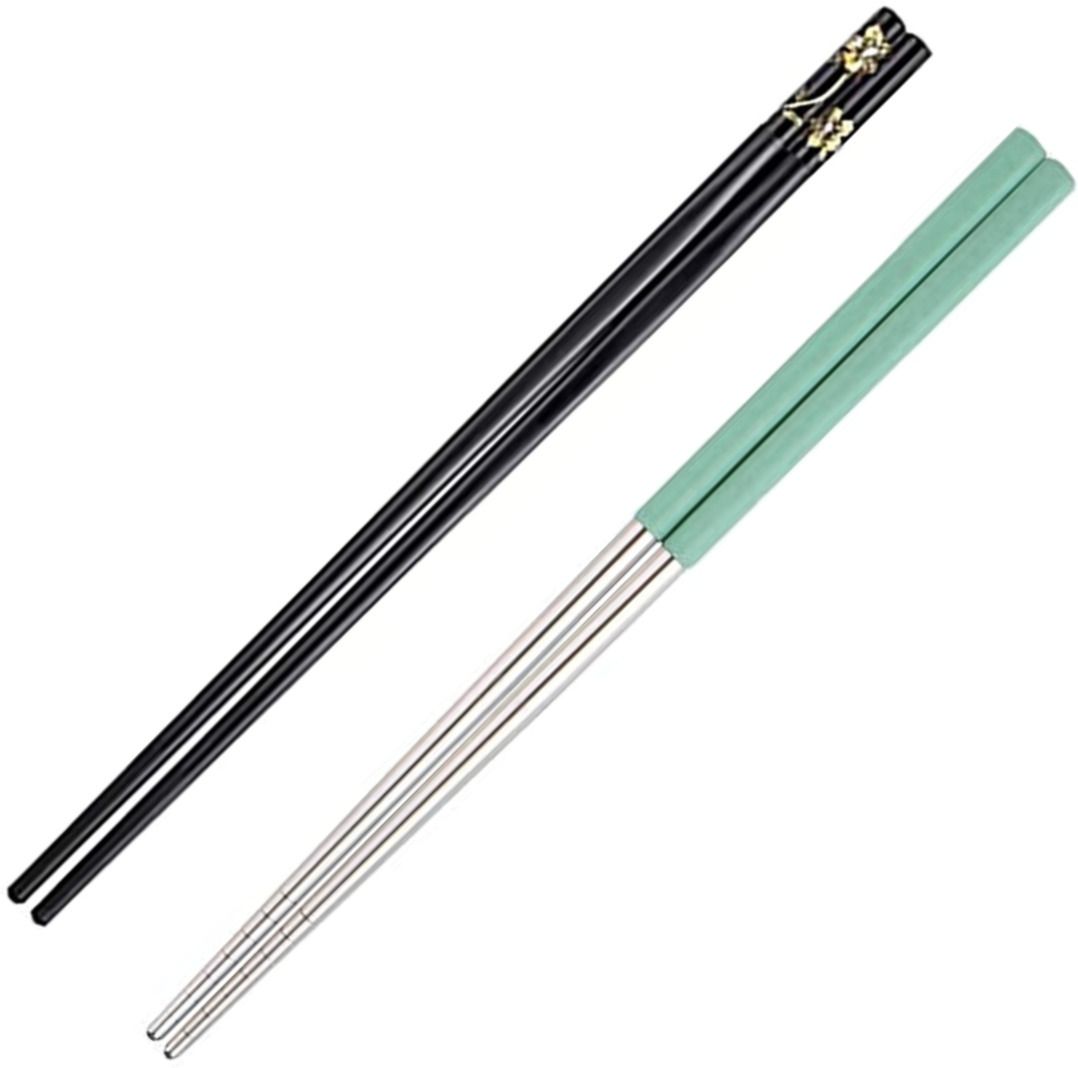 Training, Eating, Cooking, Chewing, Decorative Stainless Steel, Plastic Chinese, Vietnamese, Japanese, Korean Chopstick-image-38
