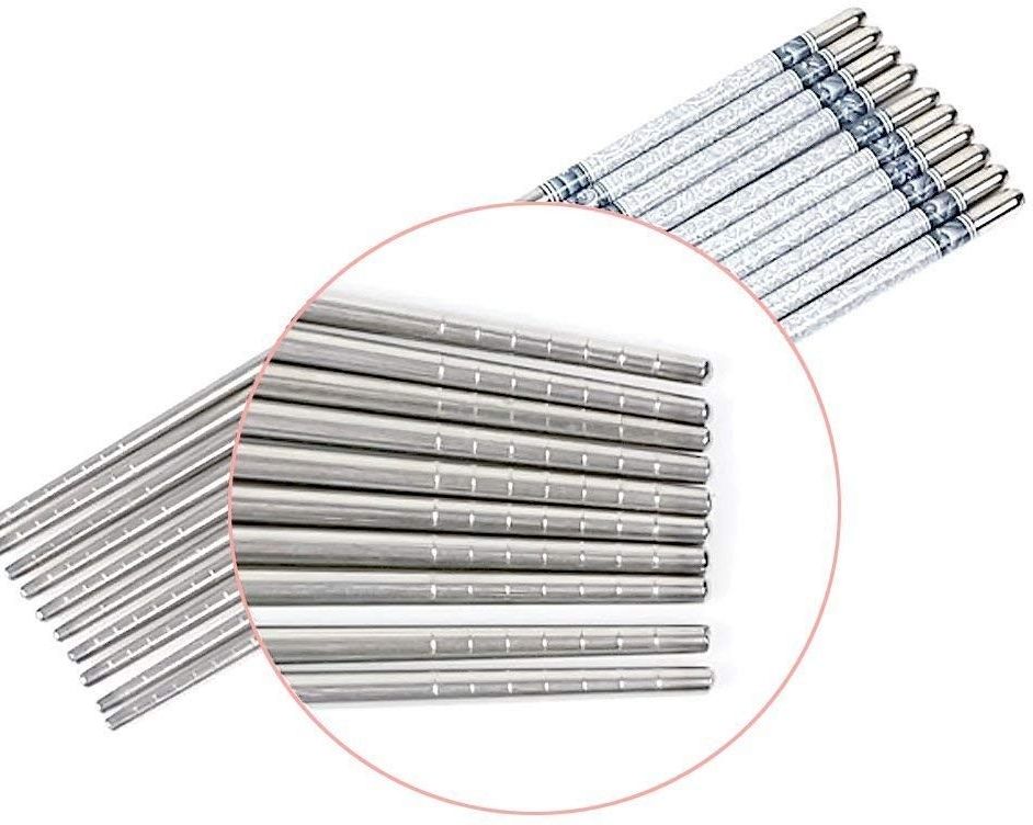 wonderease Eating Stainless Steel Chinese, Korean, Vietnamese, Japanese Chopstick-picture-18