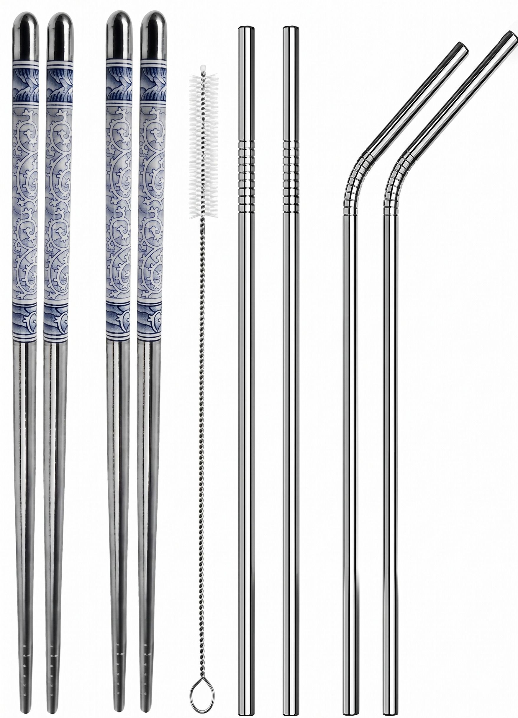 Training, Eating, Cooking, Chewing, Decorative Stainless Steel Chinese, Korean, Vietnamese, Japanese Chopstick-image-17