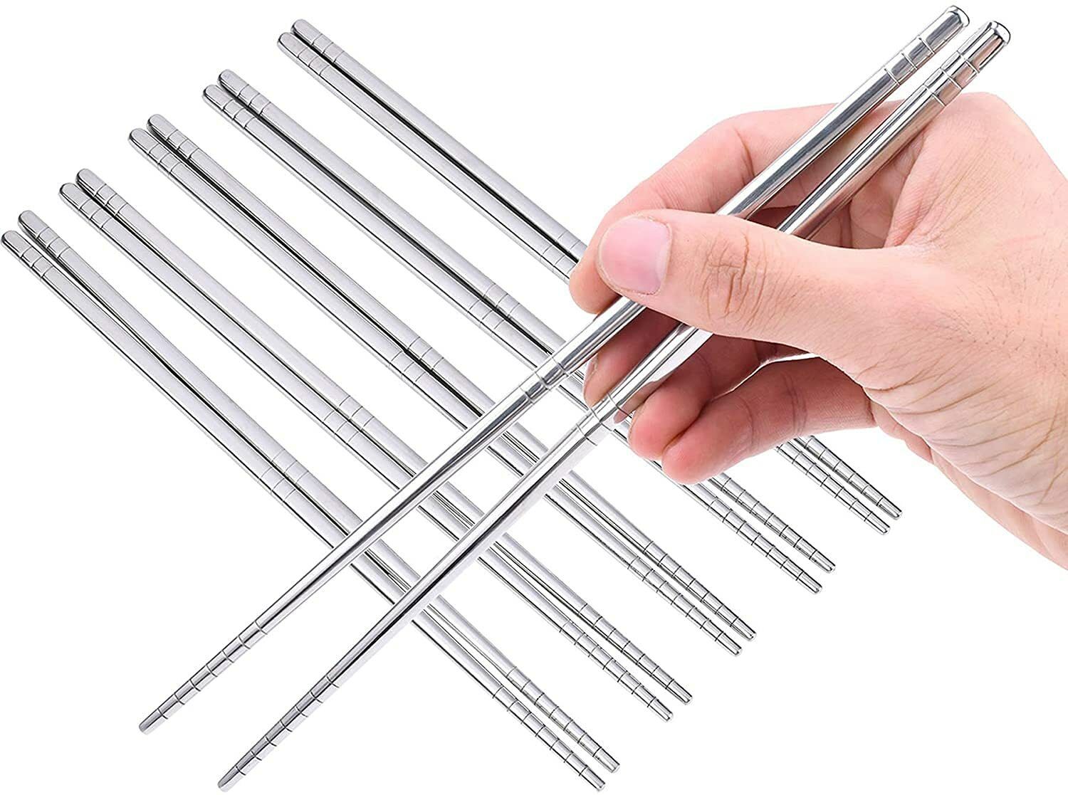 Eating, Training, Decorative, Cooking, Chewing Stainless Steel Korean, Japanese, Vietnamese, Chinese Chopstick