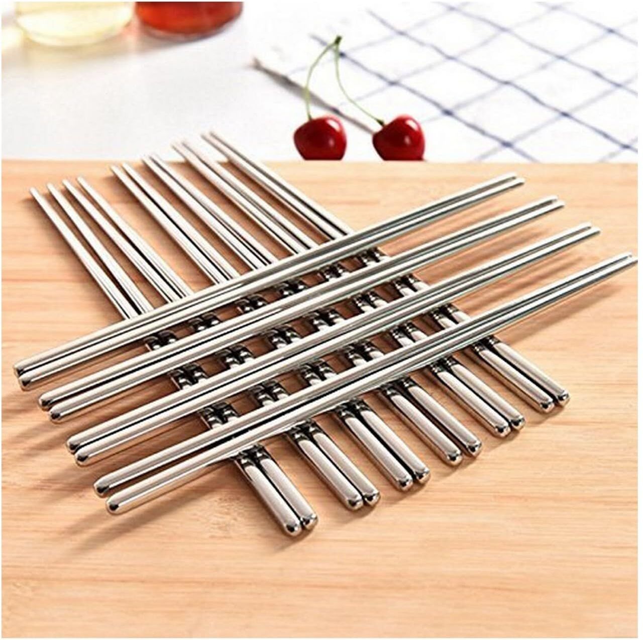 Chewing, Cooking, Decorative, Eating, Training Silver Chinese, Japanese, Korean, Vietnamese Chopstick-image-23