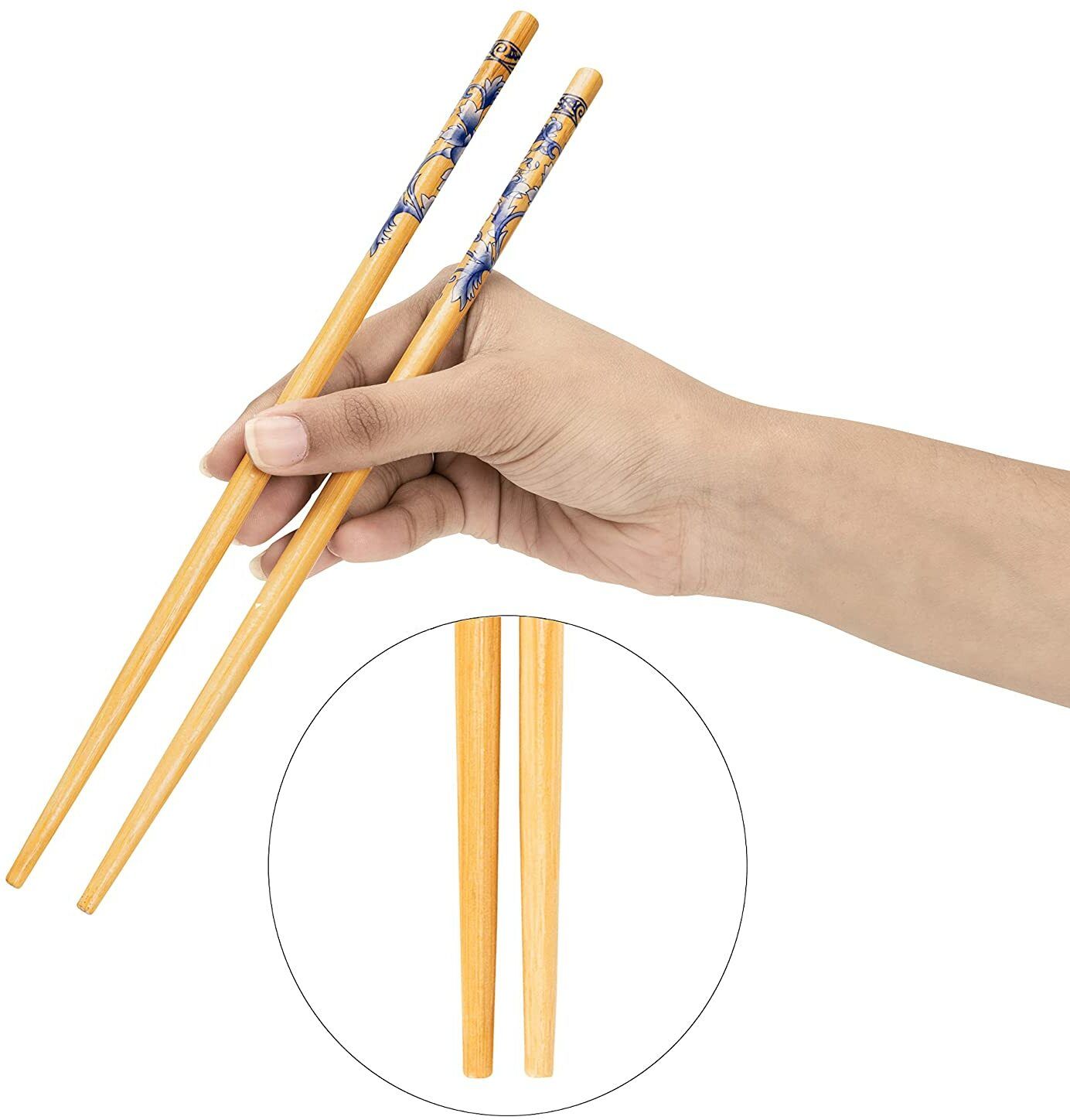 Eating Wooden Chinese, Japanese, Korean, Vietnamese Chopstick-image-4