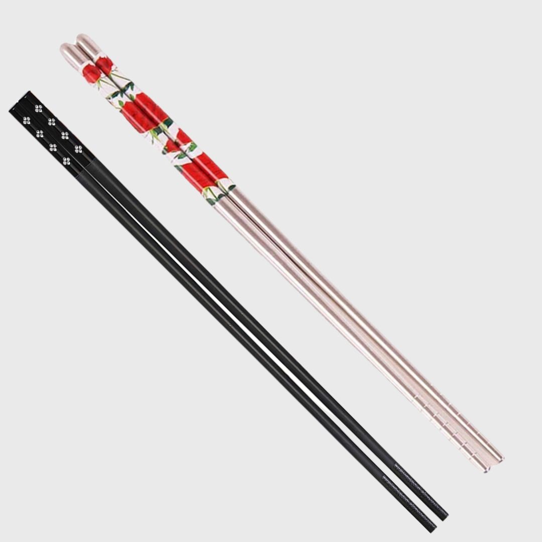 Eating, Training, Cooking, Chewing, Decorative Stainless Steel, Plastic Chinese, Korean, Japanese, Vietnamese Chopstick-image-41