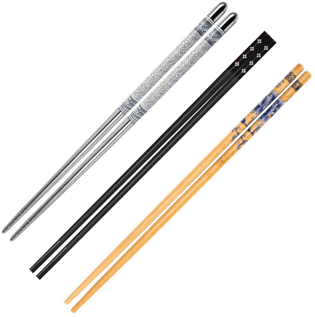 Chewing, Training, Eating, Cooking, Decorative Bamboo, Stainless Steel, Plastic Chinese, Korean, Japanese, Vietnamese Chopstick-image-8