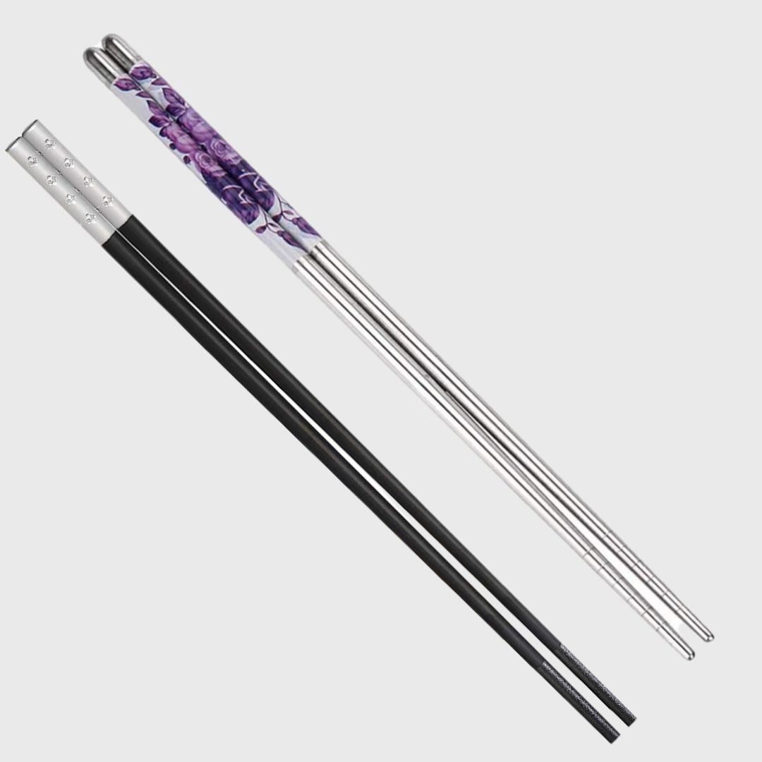 Eating, Training, Cooking, Chewing, Decorative Stainless Steel, Plastic Chinese, Korean, Japanese, Vietnamese Chopstick-image-42