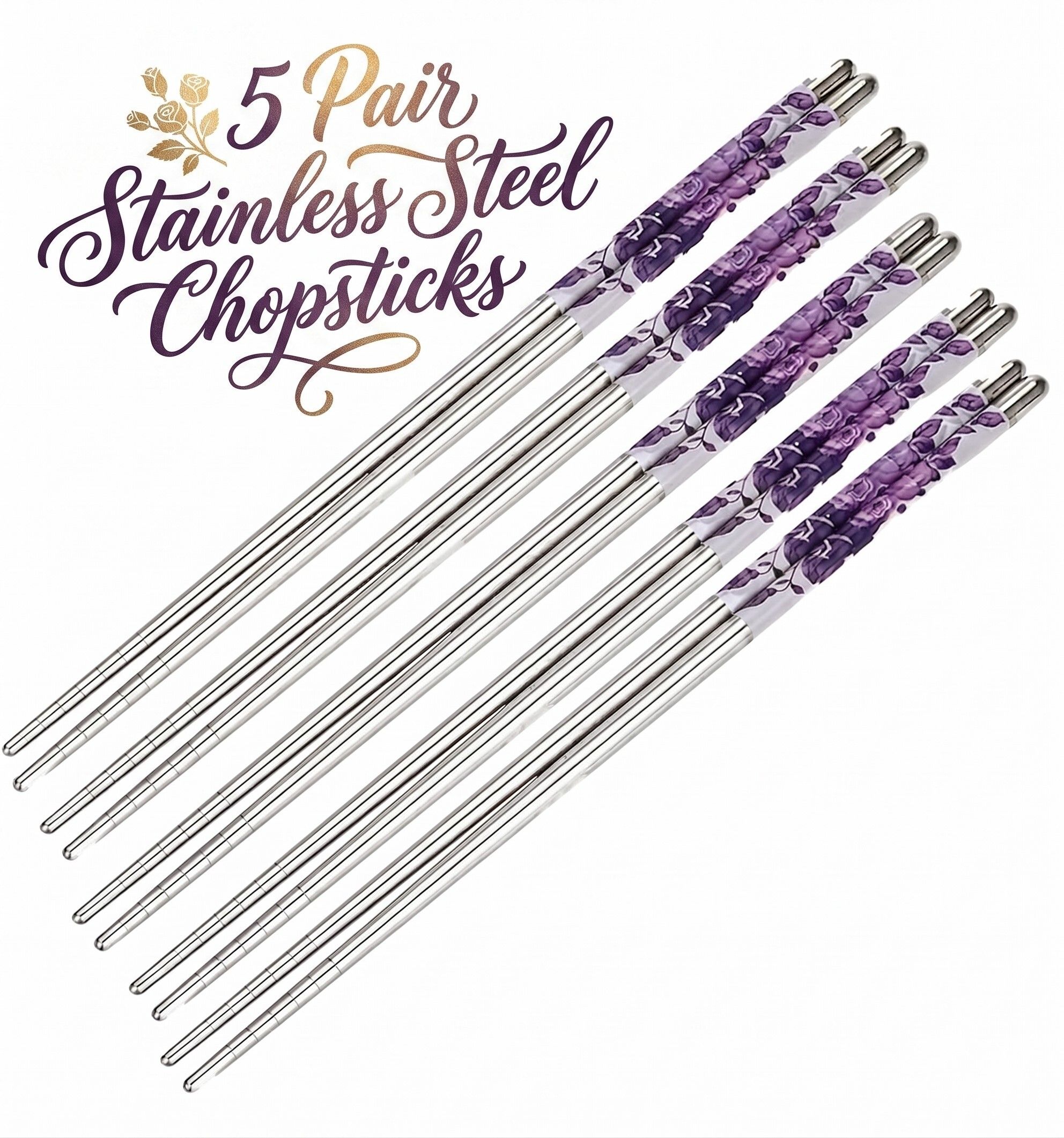 vadhavan Eating Stainless Steel Chinese Chopstick-picture-15