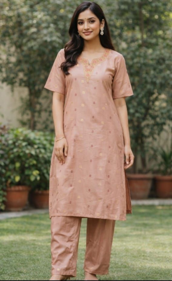 Cotton Silk Blend Women Churidar-image-35