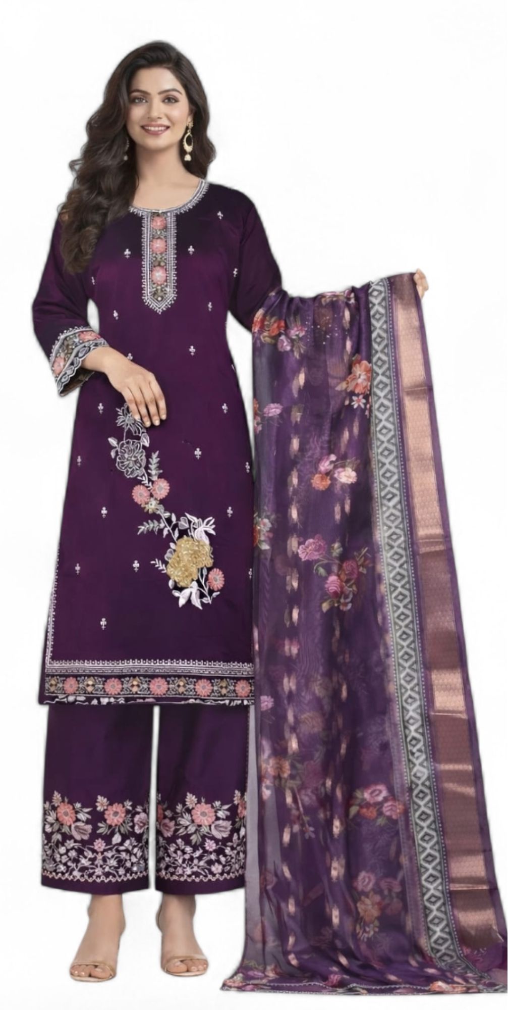 sde Cotton Silk Blend Women Churidar-picture-1