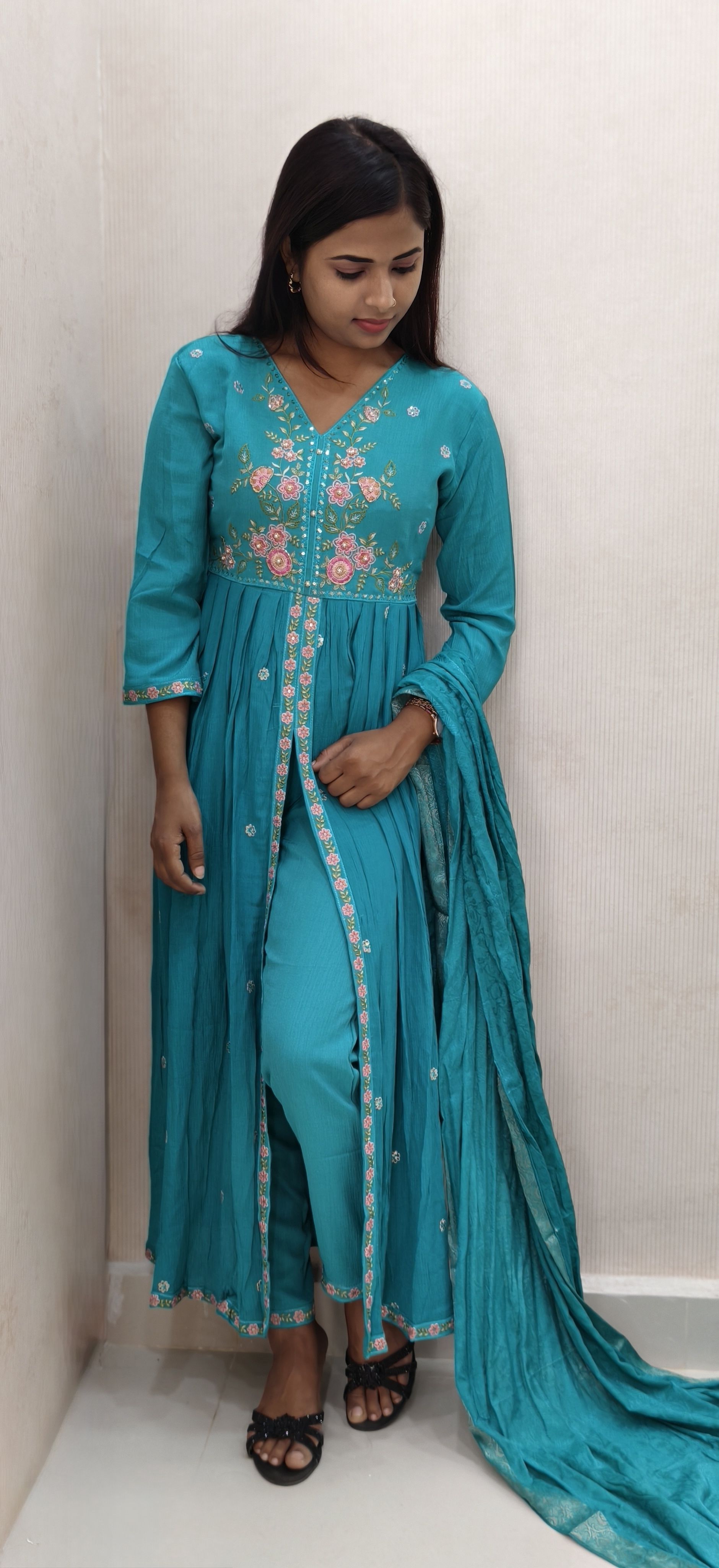 Cotton Lycra Blend Women Churidar-image-23