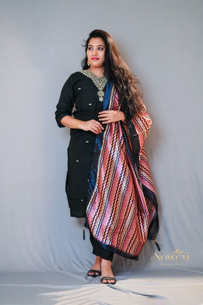 sowch Tussar Silk Women Churidar-picture-28