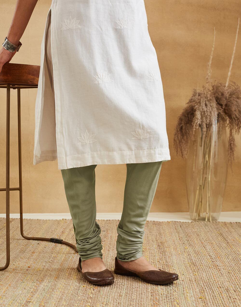 fabindia Pure Silk Women Churidar-picture-16