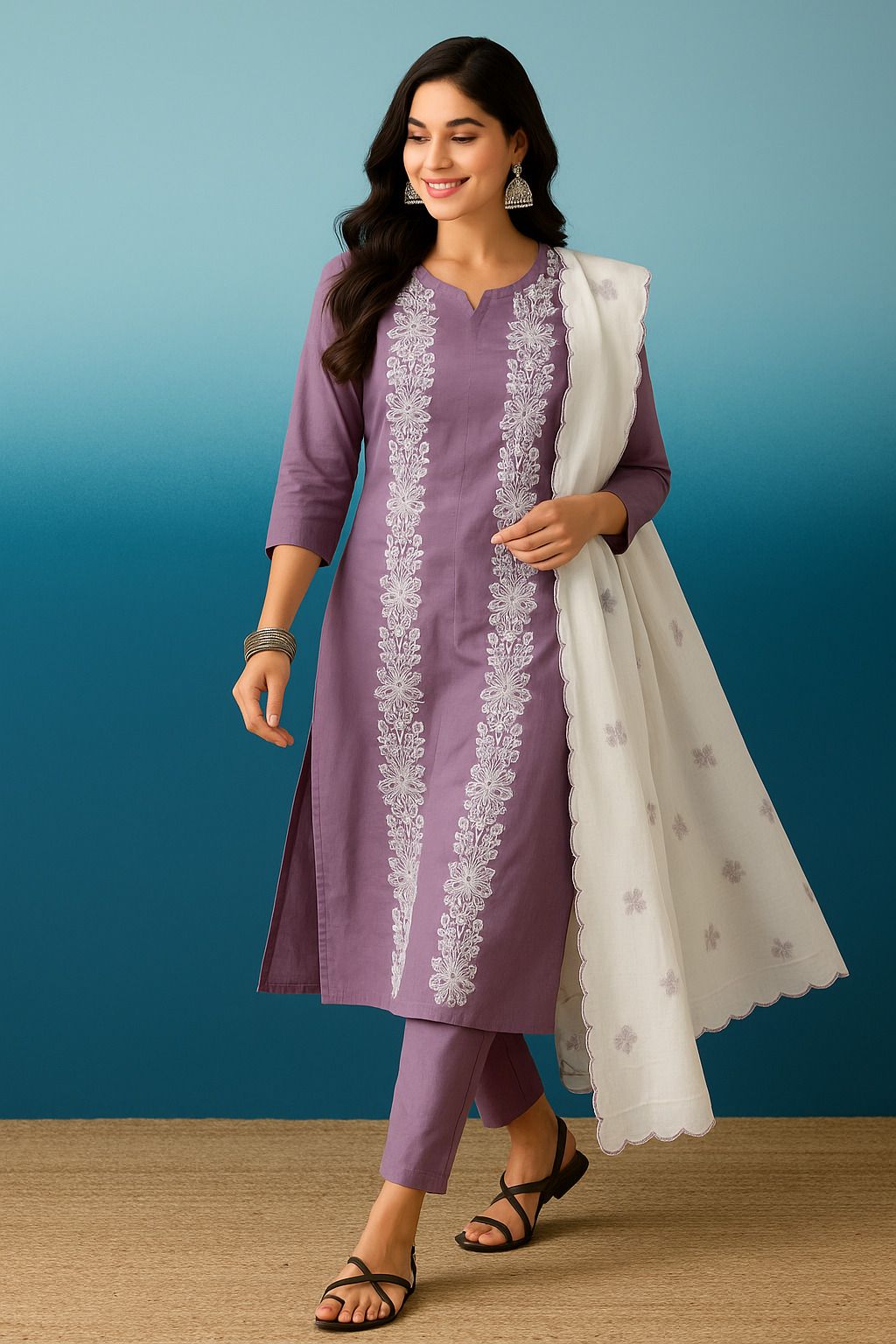 Poly Cotton Women Churidar-image-36