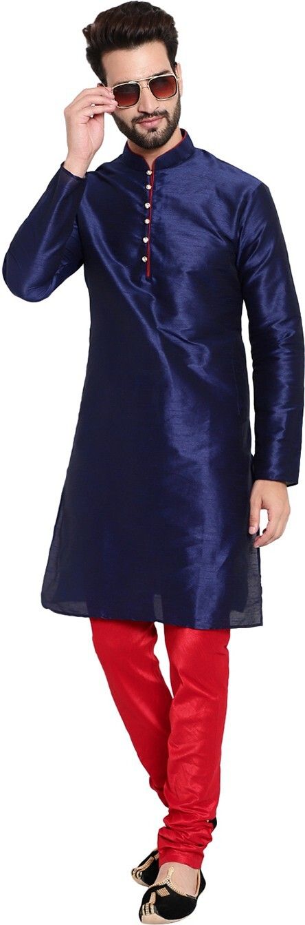 huzur Dupion Silk Men Churidar-picture-11