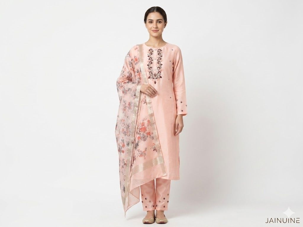 jainuine Art Silk Women Churidar-picture-23